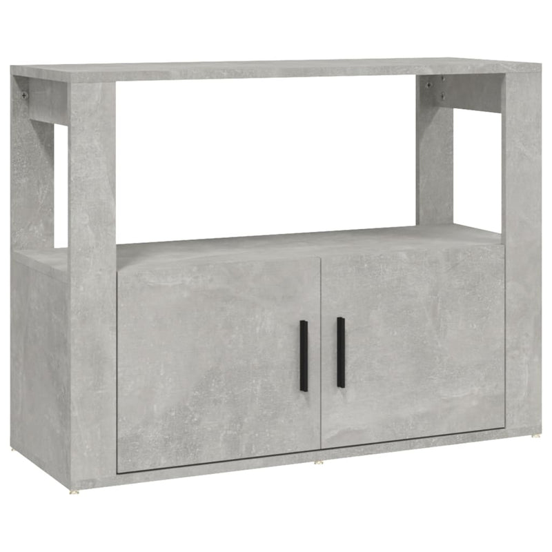 Sideboard Betongrau 80x30x60 cm Holzwerkstoff