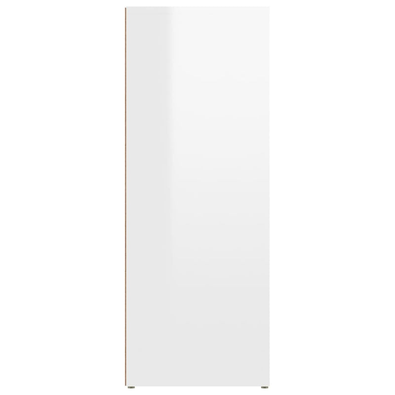 Sideboard Hochglanz-Weiß 80x30x80 cm Holzwerkstoff