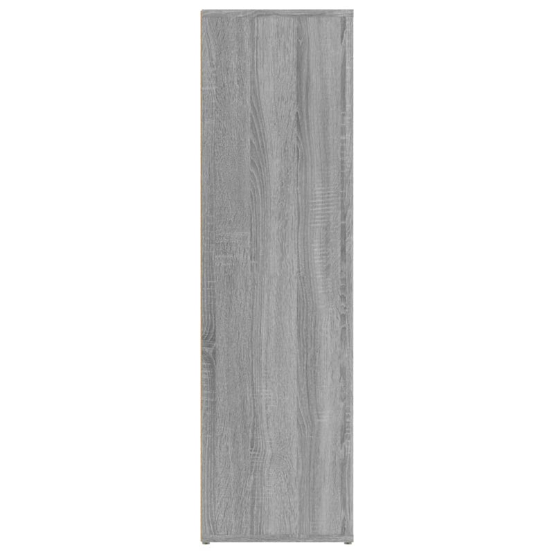 Sideboard Grau Sonoma 80x30x106 cm Holzwerkstoff