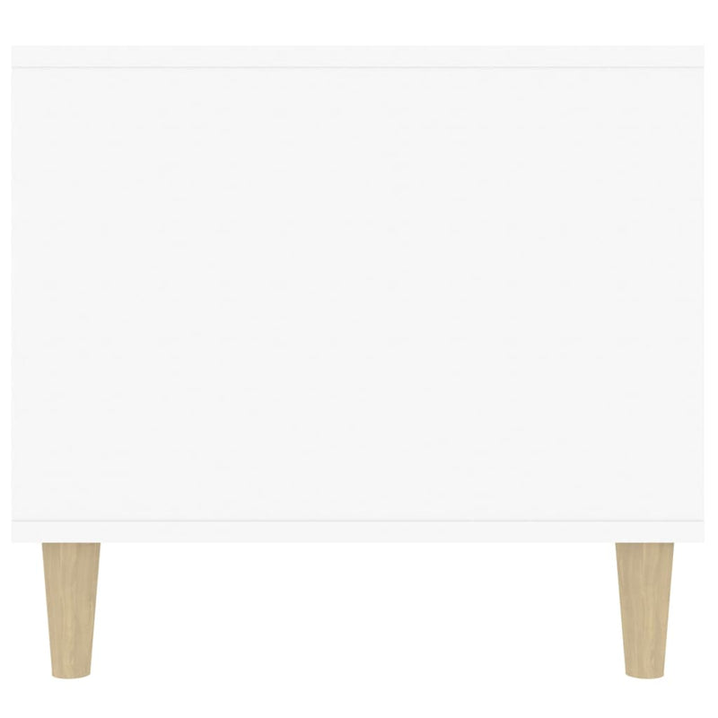 Couchtisch Hochglanz-Weiß 90x49x45 cm Holzwerkstoff