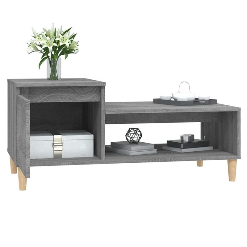 Couchtisch Grau Sonoma 100x50x45 cm Holzwerkstoff