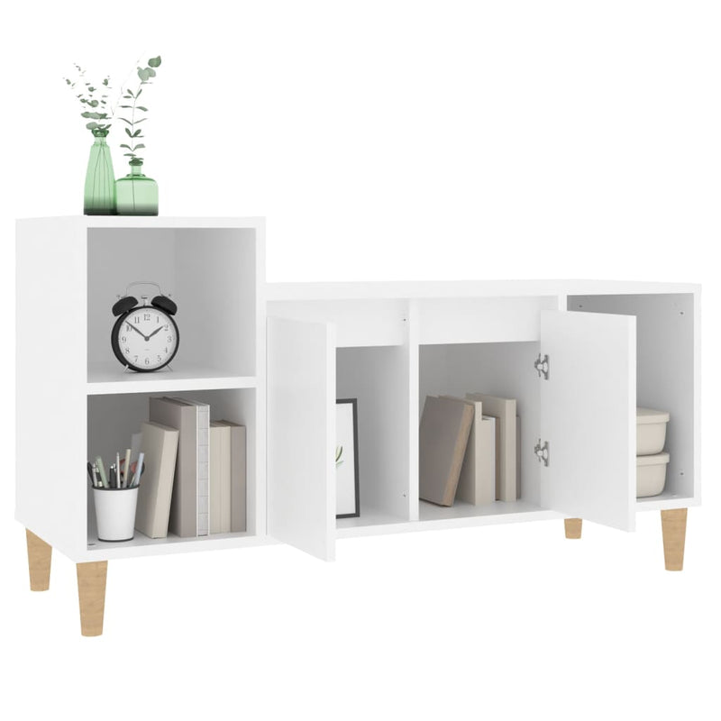 TV-Schrank Weiß 100x35x55 cm Holzwerkstoff