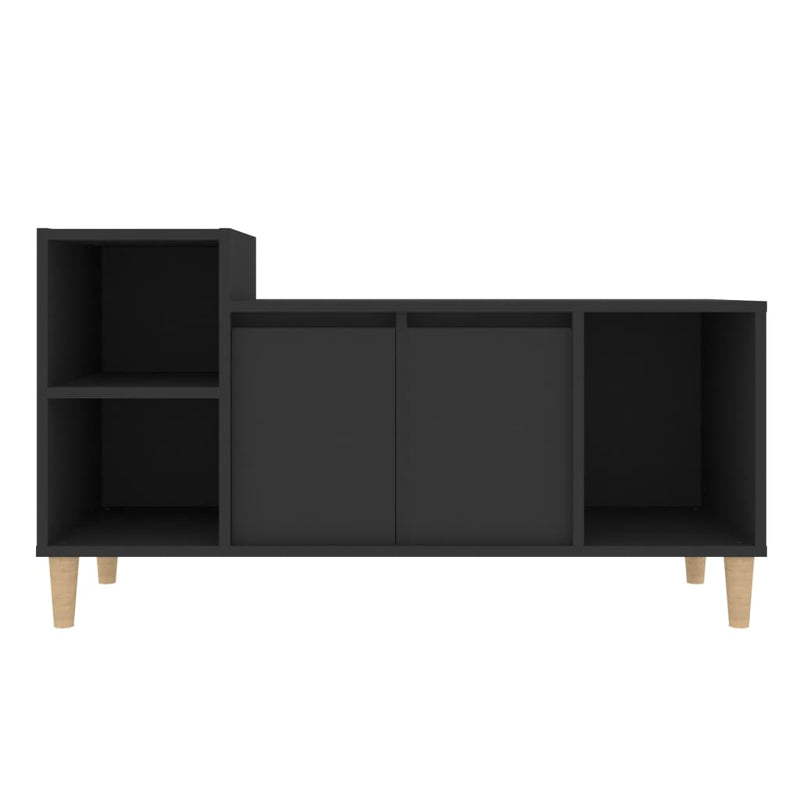 TV-Schrank Schwarz 100x35x55 cm Holzwerkstoff