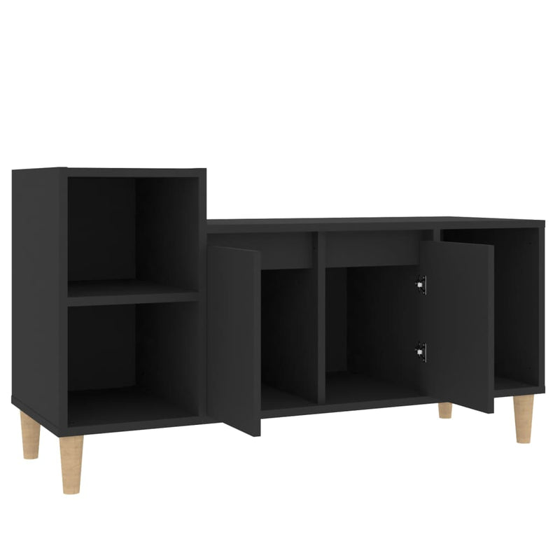 TV-Schrank Schwarz 100x35x55 cm Holzwerkstoff