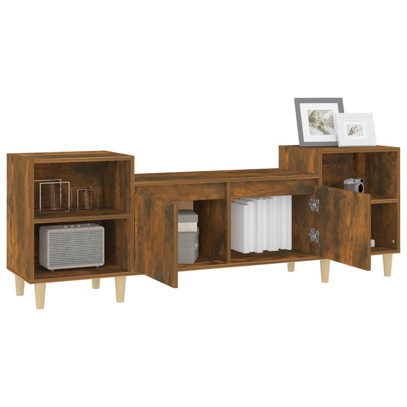 TV-Schrank Räuchereiche 160x35x55 cm Holzwerkstoff