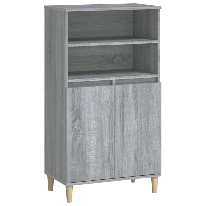 Highboard Grau Sonoma 60x36x110 cm Holzwerkstoff