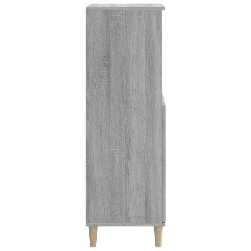 Highboard Grau Sonoma 60x36x110 cm Holzwerkstoff