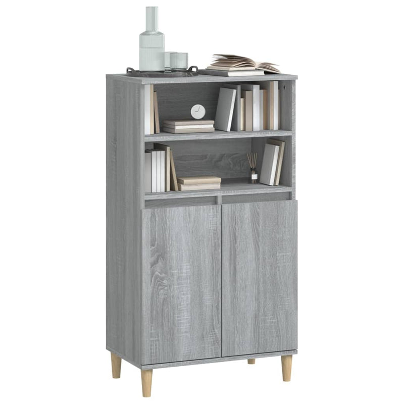 Highboard Grau Sonoma 60x36x110 cm Holzwerkstoff