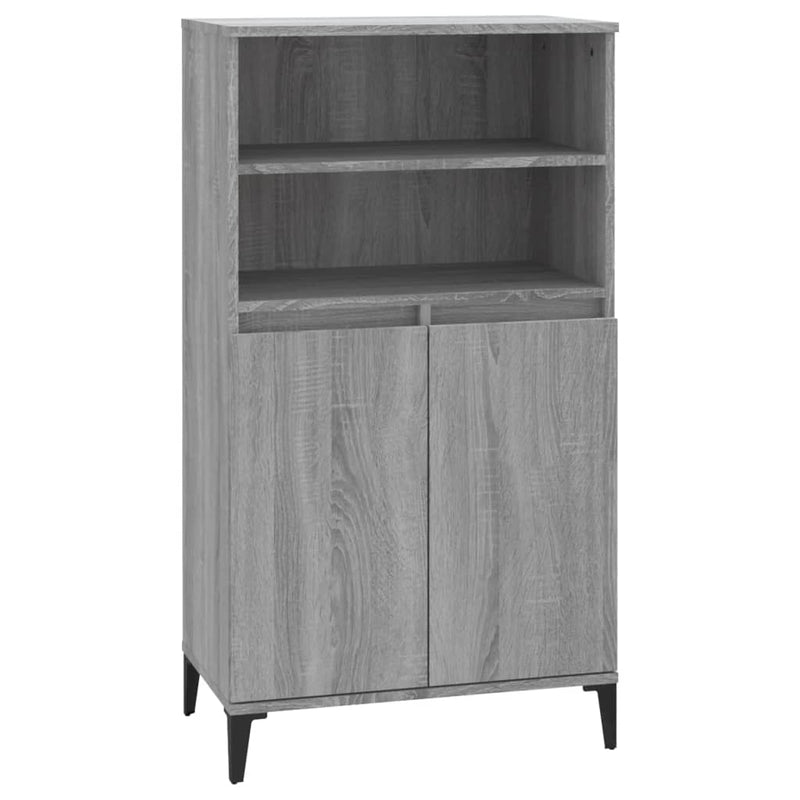 Highboard Grau Sonoma 60x36x110 cm Holzwerkstoff