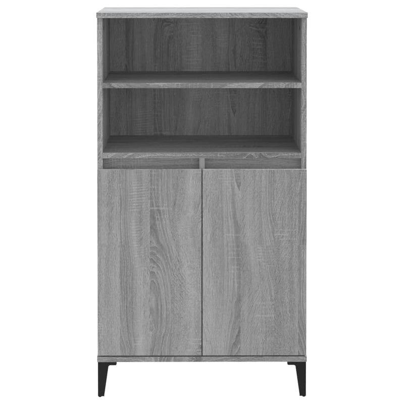 Highboard Grau Sonoma 60x36x110 cm Holzwerkstoff