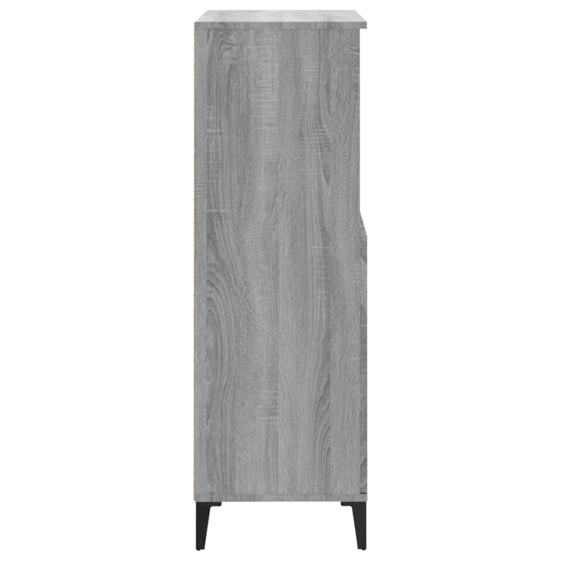 Highboard Grau Sonoma 60x36x110 cm Holzwerkstoff