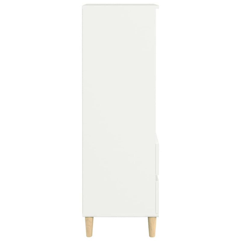 Highboard Weiß 40x36x110 cm Holzwerkstoff