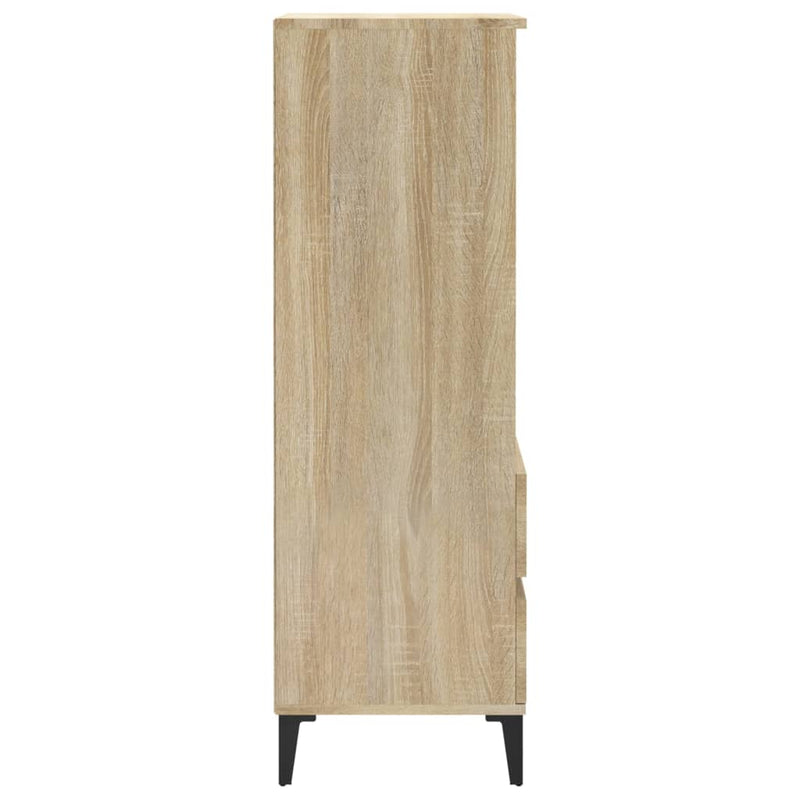 Highboard Sonoma-Eiche 40x36x110 cm Holzwerkstoff