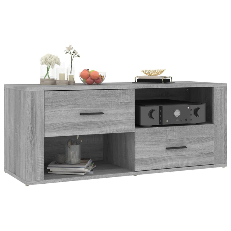 TV-Schrank Grau Sonoma 100x35x40 cm Holzwerkstoff