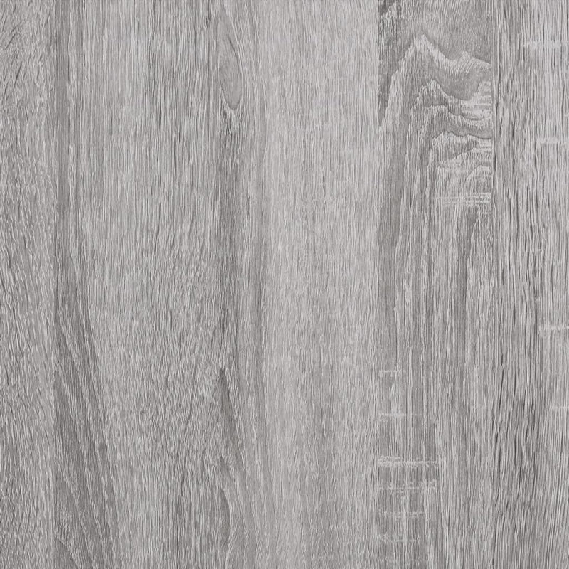 Bäckerregal 6 Fächer Grau Sonoma 90x40x180 cm Holzwerkstoff