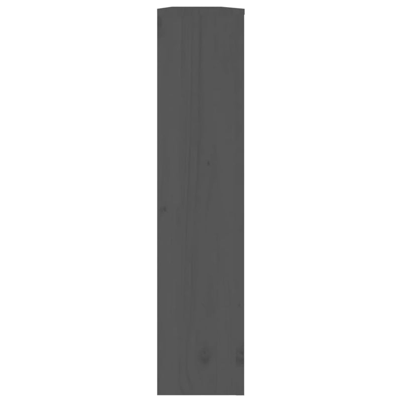 Heizkörperverkleidung Grau 169x19x84 cm Massivholz Kiefer