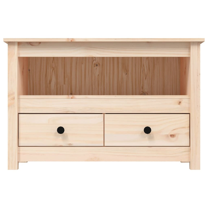 TV-Schrank 79x35x52 cm Massivholz Kiefer