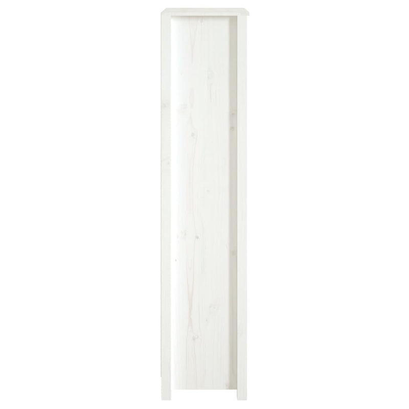 Bücherregal Weiß 50x35x154 cm Massivholz Kiefer