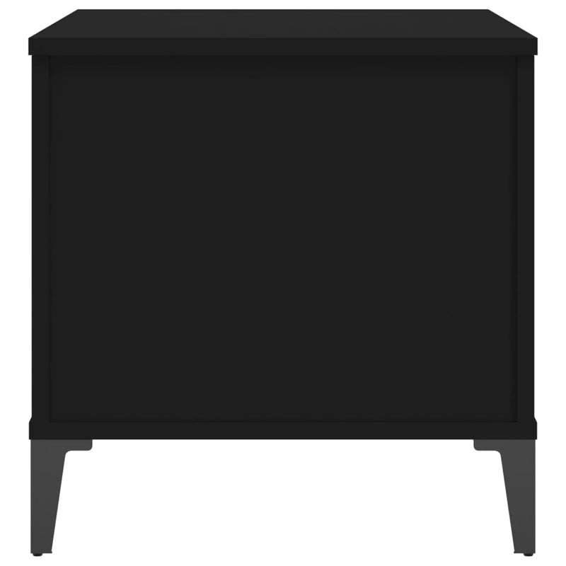 Couchtisch Schwarz 60x44,5x45 cm Holzwerkstoff