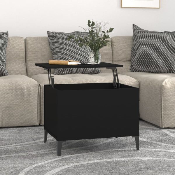 Couchtisch Schwarz 60x44,5x45 cm Holzwerkstoff