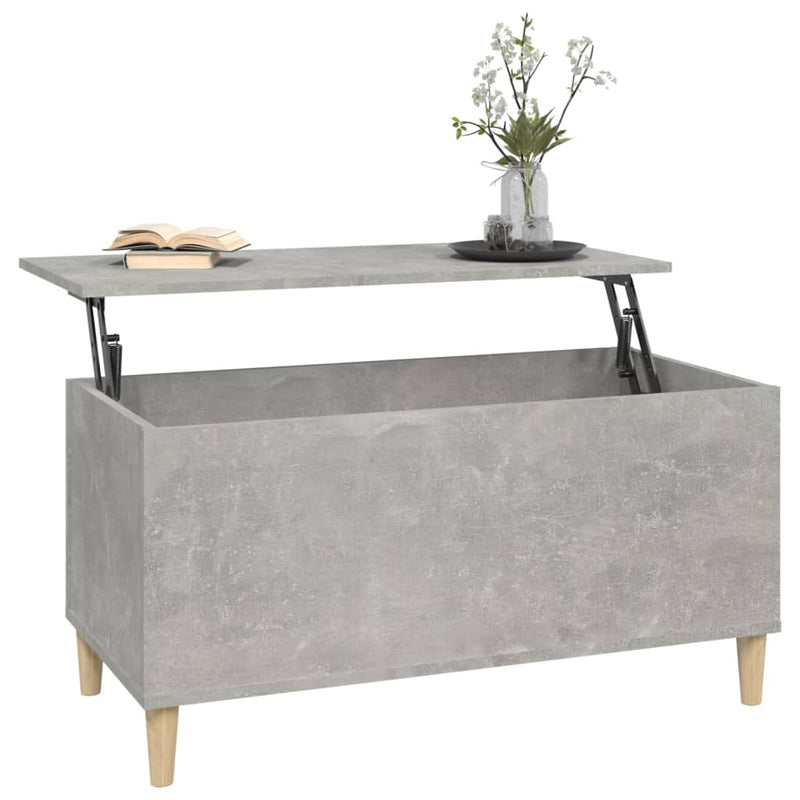 Couchtisch Betongrau 90x44,5x45 cm Holzwerkstoff