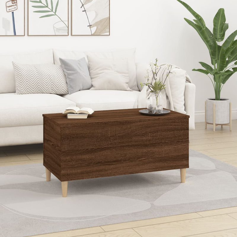 Couchtisch Braun Eichen-Optik 90x44,5x45 cm Holzwerkstoff