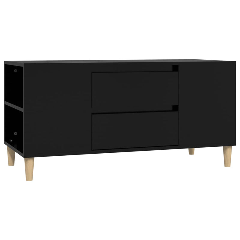 TV-Schrank Schwarz 102x44,5x50 cm Holzwerkstoff