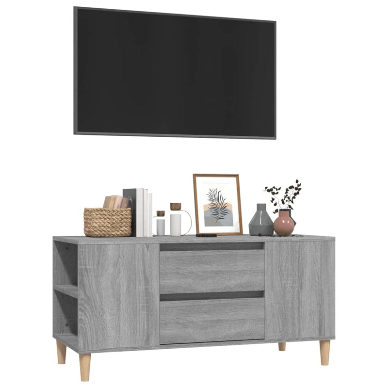 TV-Schrank Grau Sonoma 102x44,5x50 cm Holzwerkstoff