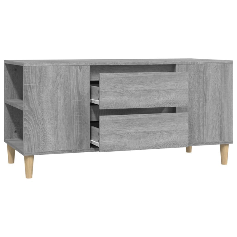 TV-Schrank Grau Sonoma 102x44,5x50 cm Holzwerkstoff