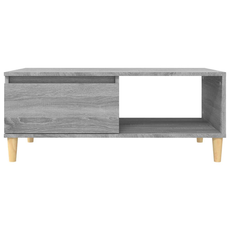 Couchtisch Grau Sonoma 90x50x36,5 cm Holzwerkstoff