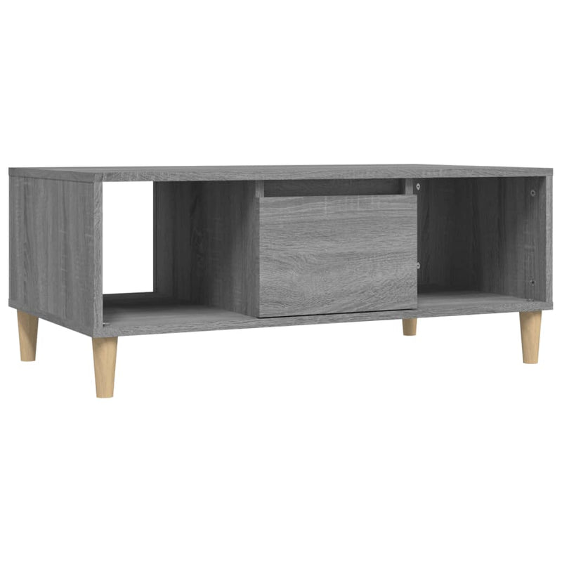 Couchtisch Grau Sonoma 90x50x36,5 cm Holzwerkstoff