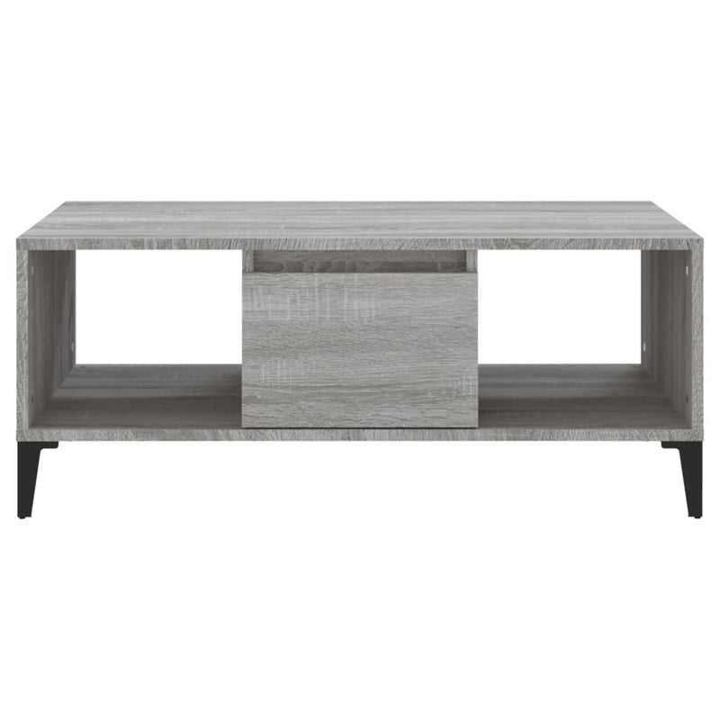 Couchtisch Grau Sonoma 90x50x36,5 cm Holzwerkstoff