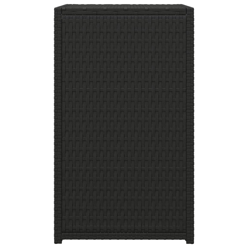 C-Tisch Schwarz 40x35x60 cm Poly Rattan