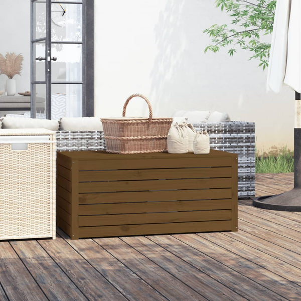 Gartenbox Honigbraun 101x50,5x46,5 cm Massivholz Kiefer