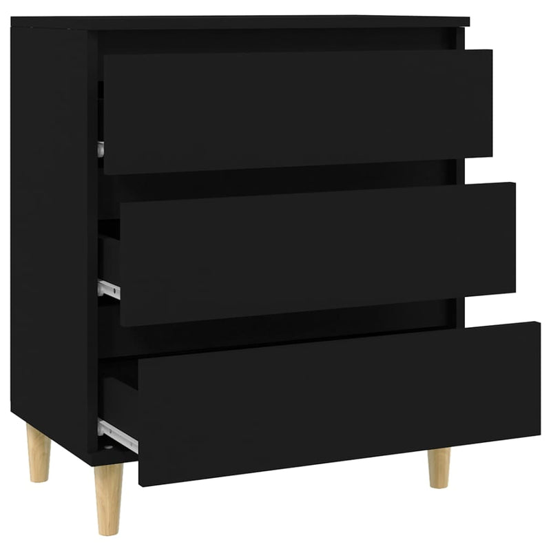 Sideboard Schwarz 60x35x70 cm Holzwerkstoff