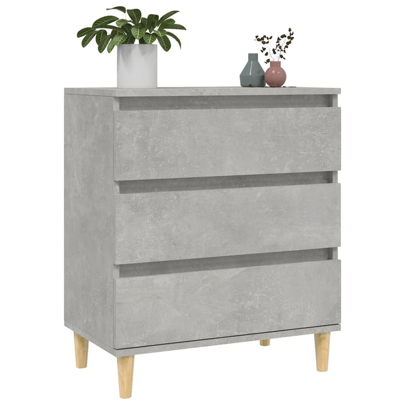 Sideboard Betongrau 60x35x70 cm Holzwerkstoff