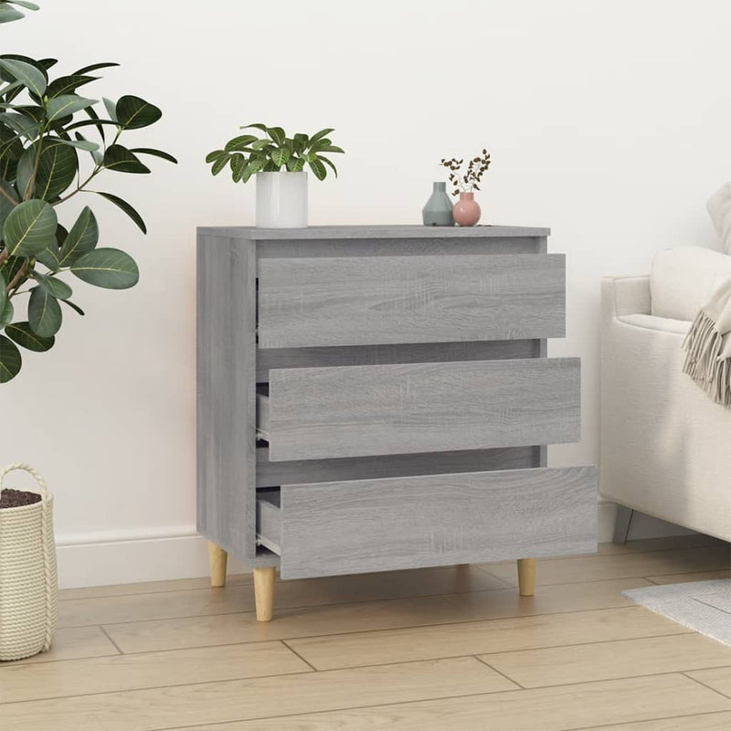 Sideboard Grau Sonoma 60x35x70 cm Holzwerkstoff