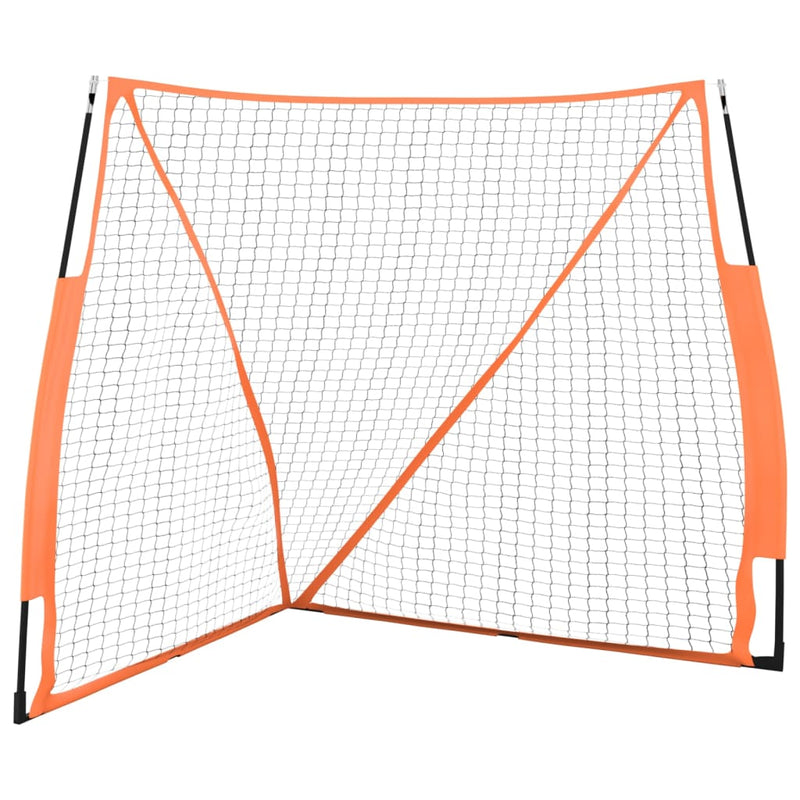 Baseball-Netz Tragbar Orange Schwarz 183x182x183 cm Stahl