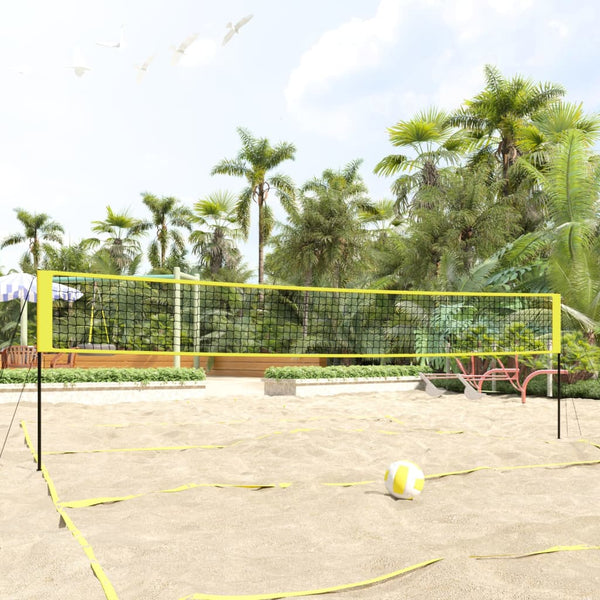 Volleyballnetz Gelb und Schwarz 823x244 cm PE-Gewebe