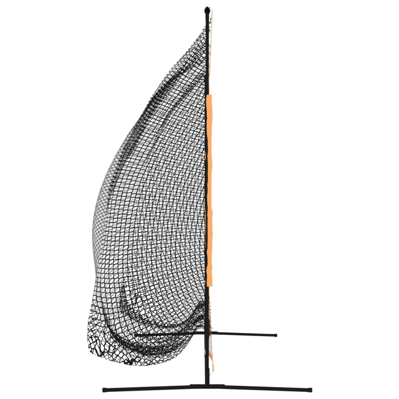 Golf-Übungsnetz Schwarz und Orange 215x107x216 cm Polyester