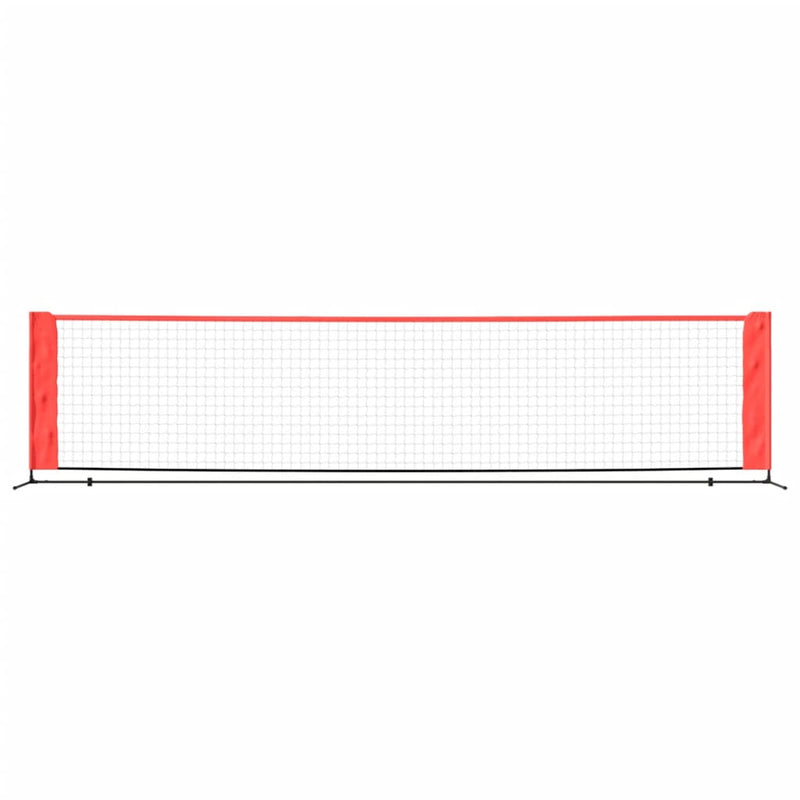 Tennisnetz Schwarz und Rot 400x100x87 cm Polyester