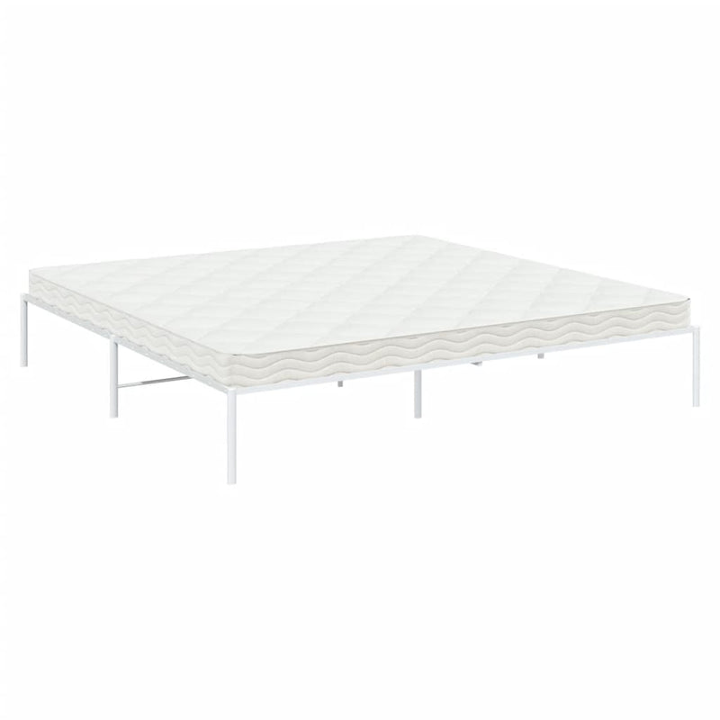 Bettgestell Weiß 208x208x31 cm Stahl