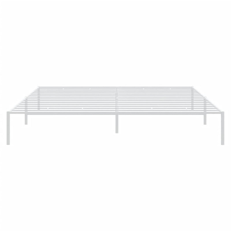 Bettgestell Weiß 208x208x31 cm Stahl
