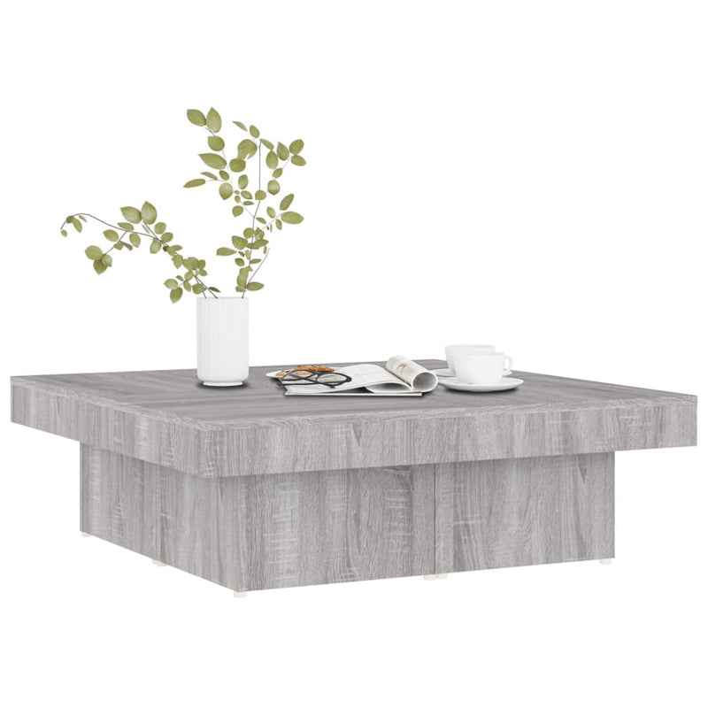 Couchtisch Grau Sonoma 90x90x28 cm Holzwerkstoff