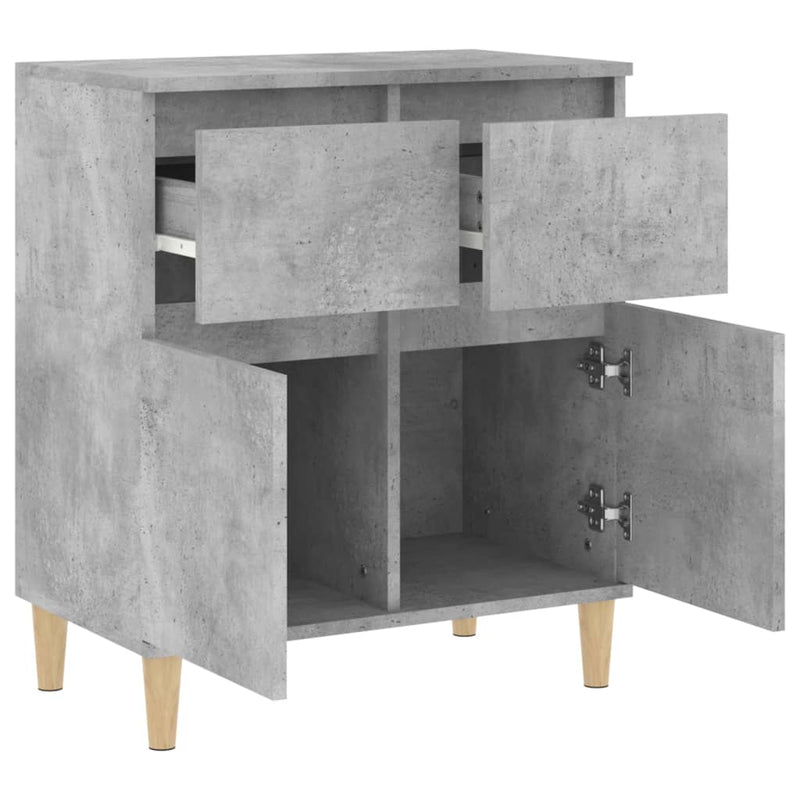 Sideboard Betongrau 60x35x70 cm Holzwerkstoff