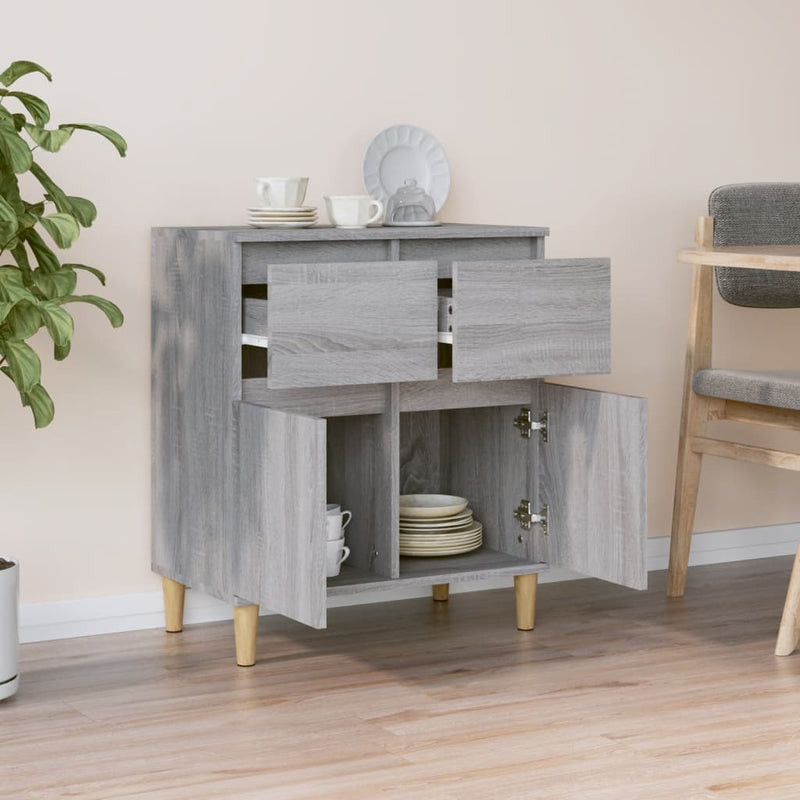 Sideboard Grau Sonoma 60x35x70 cm Holzwerkstoff