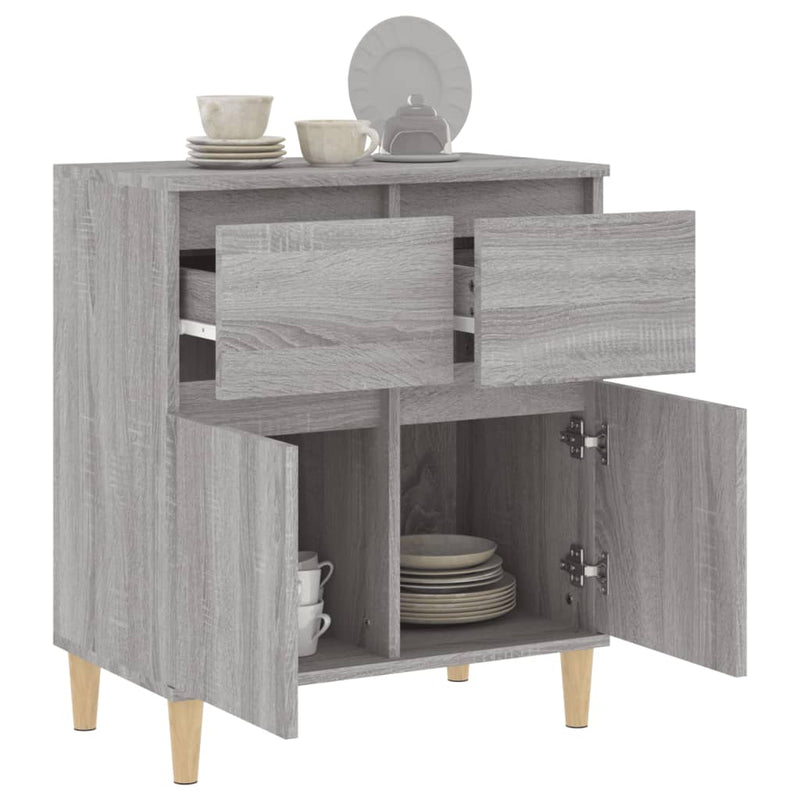 Sideboard Grau Sonoma 60x35x70 cm Holzwerkstoff