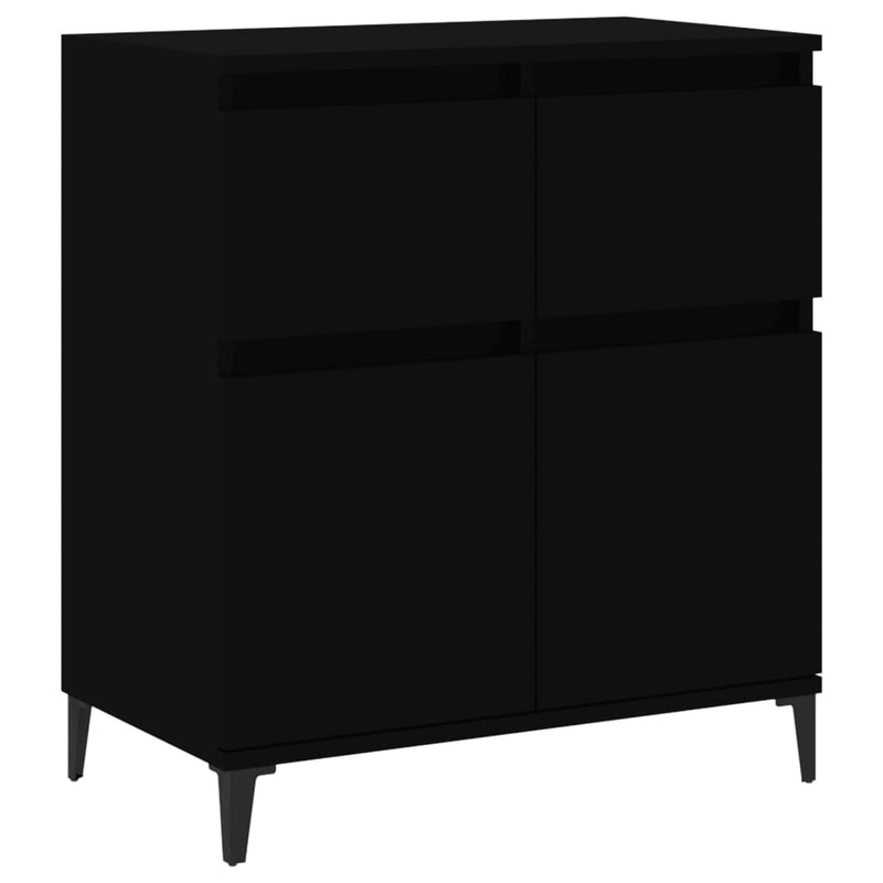 Sideboard Schwarz 60x35x70 cm Holzwerkstoff