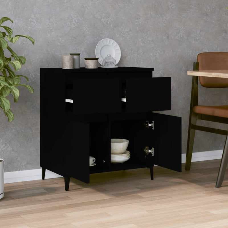 Sideboard Schwarz 60x35x70 cm Holzwerkstoff