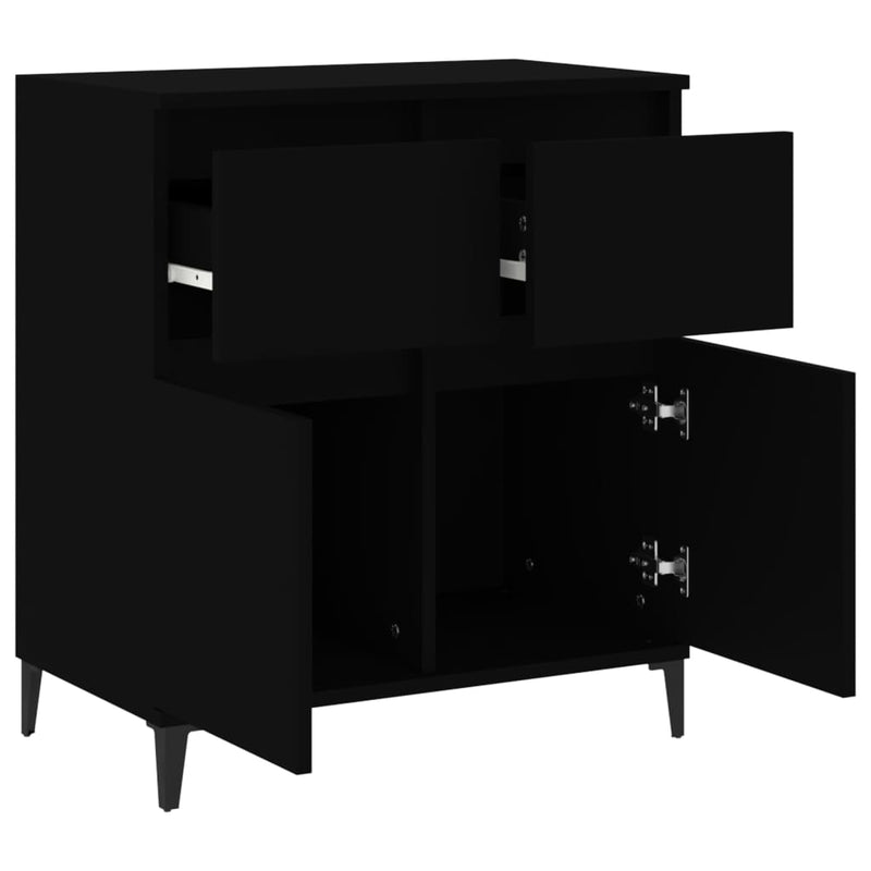 Sideboard Schwarz 60x35x70 cm Holzwerkstoff